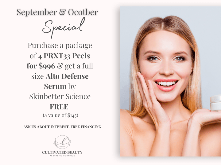 Special offers of September and October at Cultivated Beauty Aesthetic | Medical Spa in Guntersville, AL