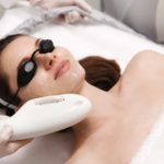 A Lady getting IPL Photofacial treatment | Cultivated Beauty Aesthetic in Guntersville, AL