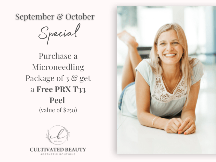 Special offers of September and October at Cultivated Beauty Aesthetic | Medical Spa in Guntersville, AL