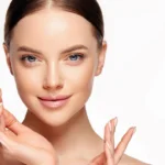 Smiling woman with glowing, flawless skin after Hydrafacial in Guntersville, AL, showcasing smooth texture and radiant complexion.